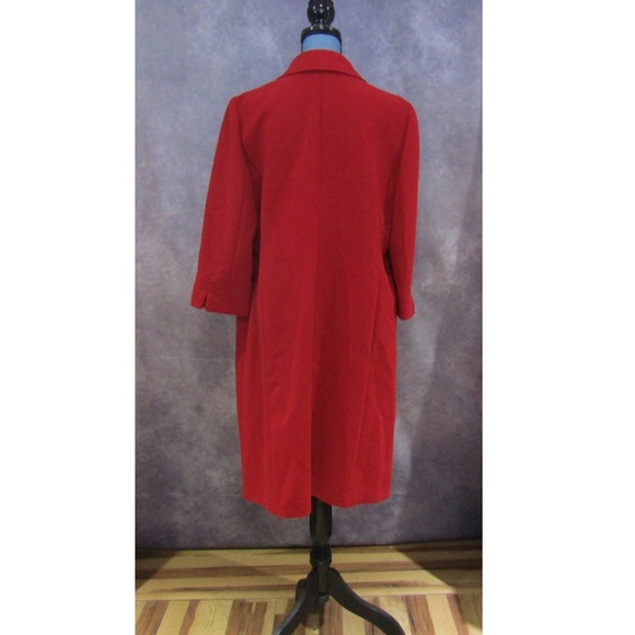 Tahari Red Coat Dress Gorgeous! Size 14W - Picture 3 of 4